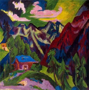The Klosters Mountain — Ernst Ludwig Kirchner, German Expressionism
