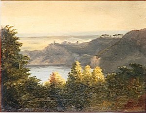 Vue Du Lac De Nemi — Pierre De Valenciennes