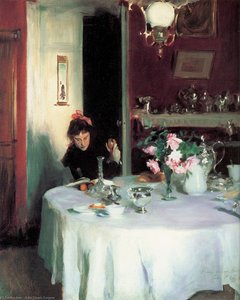 The Breakfast Table — John Singer Sargent, Contemporary Realism