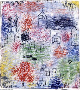 Small Landscape With Village Curch — Paul Klee