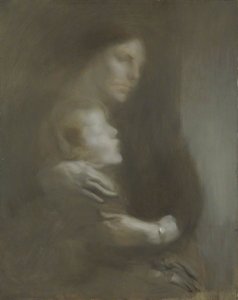Maternity (suffering) — Eugène Anatole Carrière