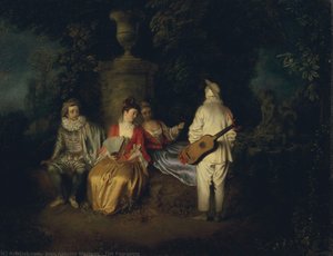 The Foursome — Jean-antoine Watteau