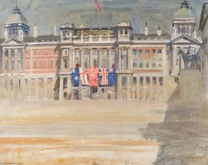 A View Of Whitehall — Sir Alfred James Munnings