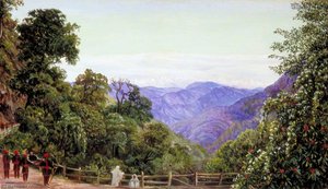 View Of The Himalaya Mountains From Mussooree — Marianne North