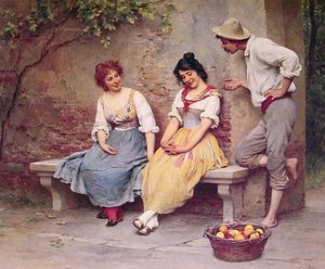 The Flirtation — Eugen Von Blaas