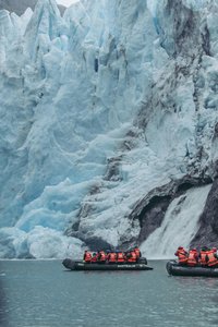 Tourists Approaching Condor Glacier — Angelo Chiacchio