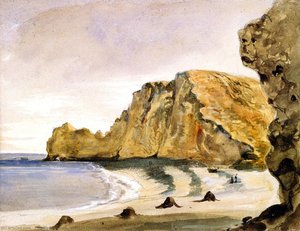 Cliffs At Étretat — Eugène Delacroix