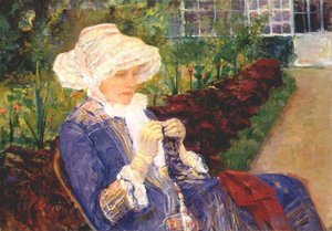 Lydia Crocheting In The Garden At Marly — Mary Stevenson Cassatt