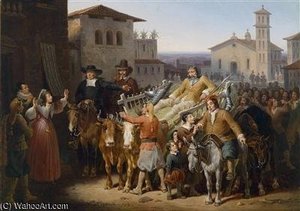 Don Quixote Returns Home — Charles Emile Hippolyte Lecomte Vernet