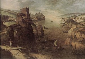 Landscape With Christ Appearing To The Apostles At The Sea Of Tiberias — Pieter Bruegel The Elder, Nothing
