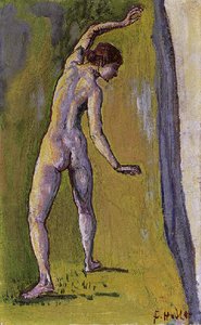 Female Nude On The Edge — Ferdinand Hodler