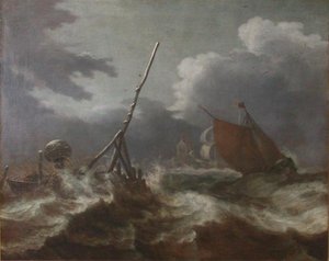 Tempete Par Un Temps De Neige — Allaert Van Everdingen