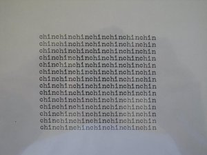 Poem — Carl Andre