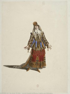 Costume Du Grand Sacrificateur D’apollon Pour Bellérophon — Jean Berain The Elder, Baroque
