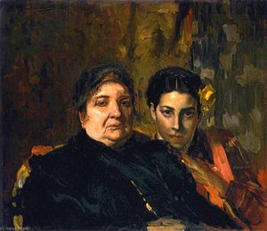 Maria And Her Grandmother Clotilde — Joaquín Sorolla Y Bastida