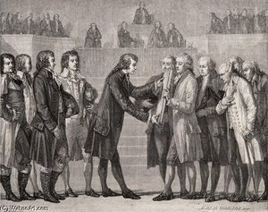 King Louis Xvi Swearing On The Book — Hippolyte De La Charlerie