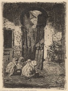 Tánger (seated Arabs)