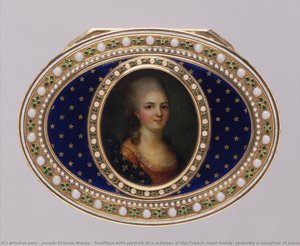 Snuffbox With Portrait Of A Member Of The French Royal Family, Probably A Daughter Of Louis Xv — Joseph Etienne Blerzy, Rococo