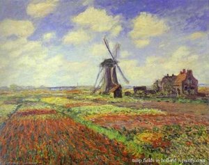 Tulip Fields In Holland — Claude Monet