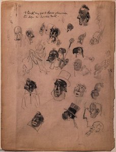 Sketches Of Heads — George Benjamin Luks