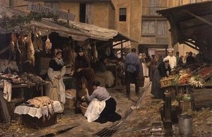 In The Market — Victor Gabriel Gilbert