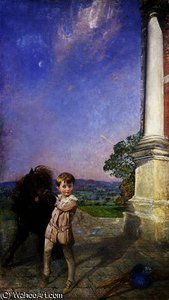 A Little Boy with a Shetland Pony