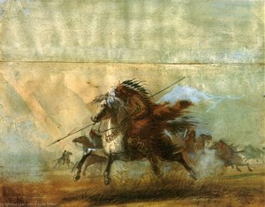 On The War Path — Alfred Jacob Miller