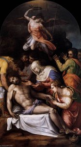 The lamentation over the dead Christ