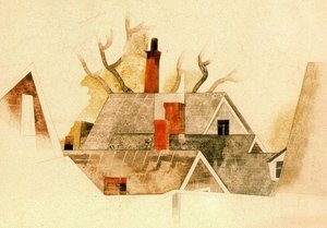 Red Chimneys — Charles Demuth, Precisionism