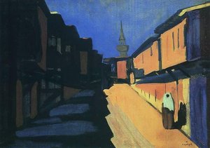 A Street. Evening. — Martiros Sarian