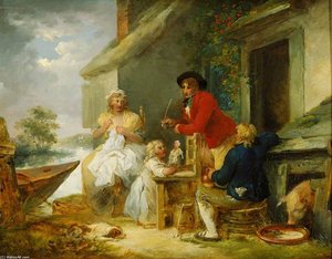 The Cottage Door — George Morland