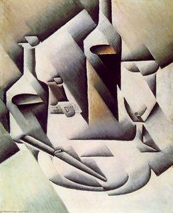Bottles And Knife - - — Juan Gris