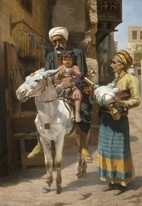 The Water Seller (a Cairo Street) — Walter Charles Horsley, Orientalist