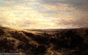 Moorland Landscape with Figures