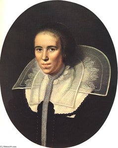 Portrait Of A Young Woman — Paulus Moreelse, Baroque Portraiture