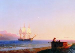 Frigate Under Sails — Ivan Konstantinovich Aivazovsky