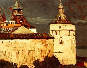 Rostov Veliky. Attics Of Princely Houses. — Nicholas Roerich, Symbolic Expressionism