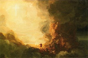 Study For The Pilgrim Of The Cross At The End Of His Journey — Thomas Cole, Romanticism