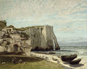 The Cliffs At Etretat After The Storm — Gustave Courbet, Realism