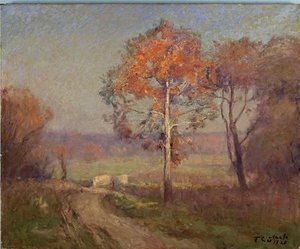 Sycamores, Autumn (an Autumn Day) — Theodore Clement Steele