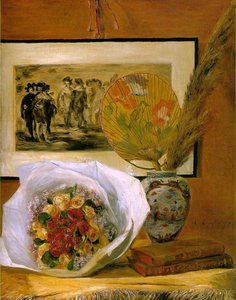 Still Life With Bouquet, Museum O — Pierre-auguste Renoir, Impressionism