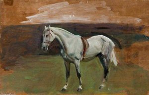 Study Of A Grey Hunter — Sir Alfred James Munnings