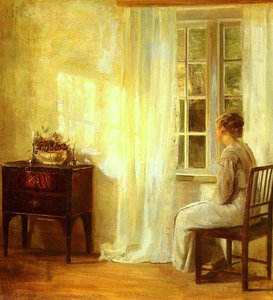 Attente À La Fenêtre — Carl Vilhelm Holsoe