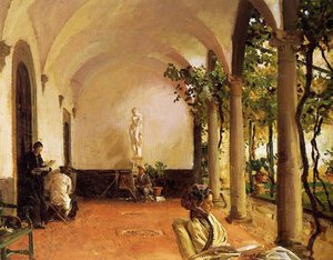 Villa Torre Galli: The Loggia — John Singer Sargent, Impressionism
