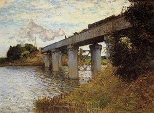 The Railway Bridge At Argenteuil — Claude Monet