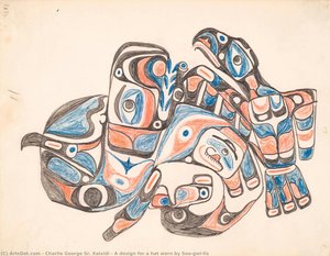 A design for a hat worn by Soo-gwi-lis