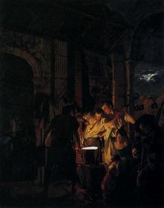 A Blacksmith's Shop 1 — Joseph Wright Of Derby
