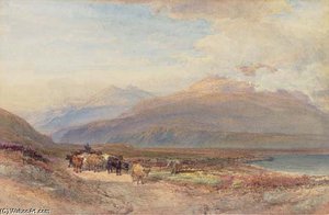 Droving Cattle In The Scottish Highlands — William Leighton Leitch