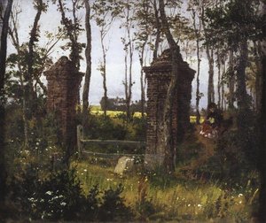 Old Gates. Vel. Normandy. — Vasily Dmitrievich Polenov