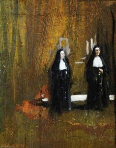 Study Of Nuns (detail) — Frederick William Elwell